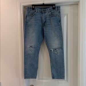 Levi's Women's 505 Distressed Ankle Jeans